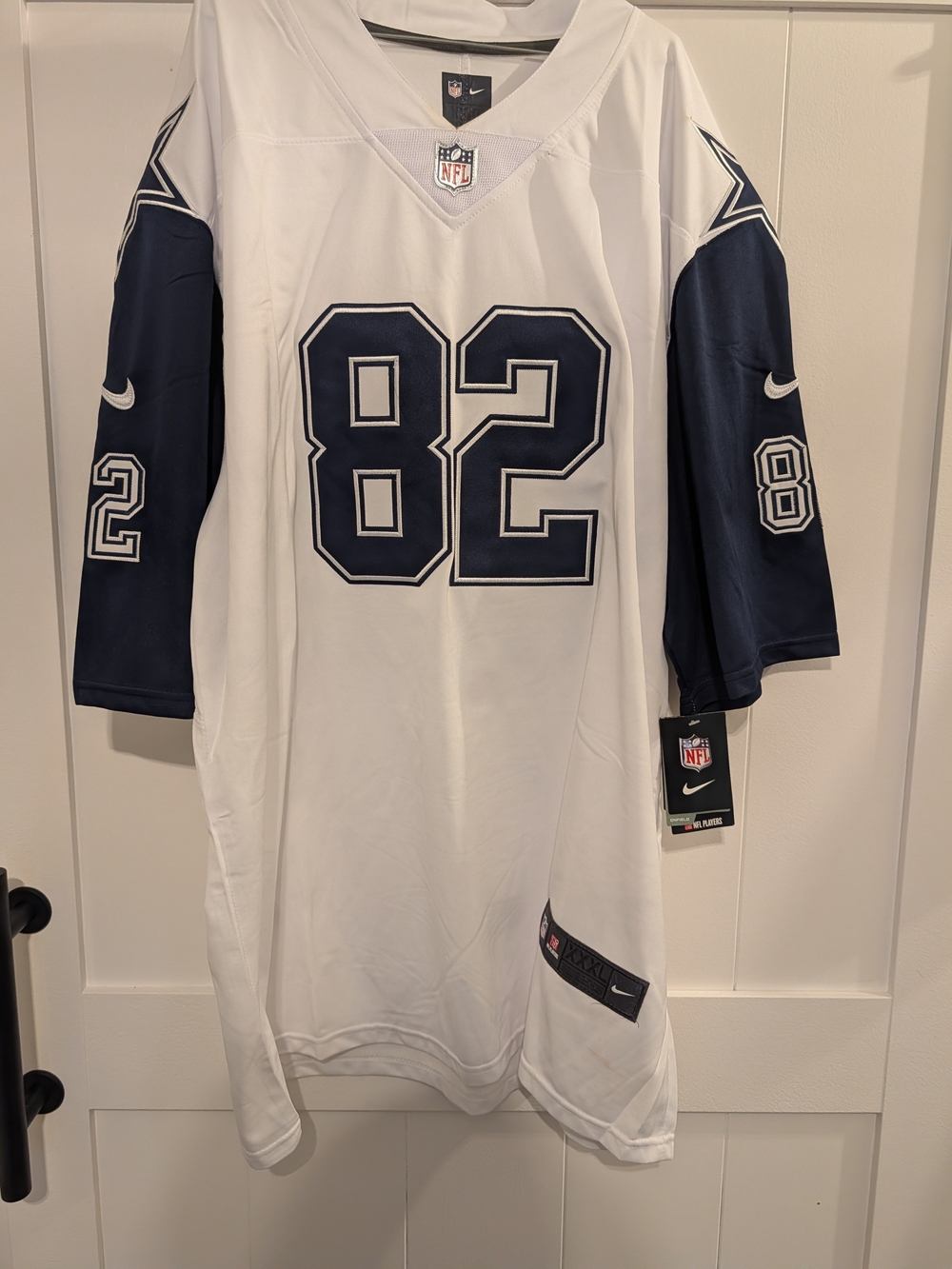 Nike White & Navy Dallas Cowboys #82 Men’s Football Jersey